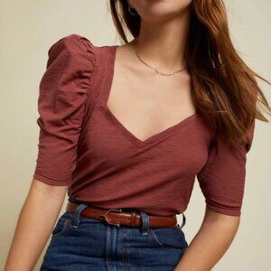 Nation LTD "Carolina" Sweetheart Tee - Rusty Rose